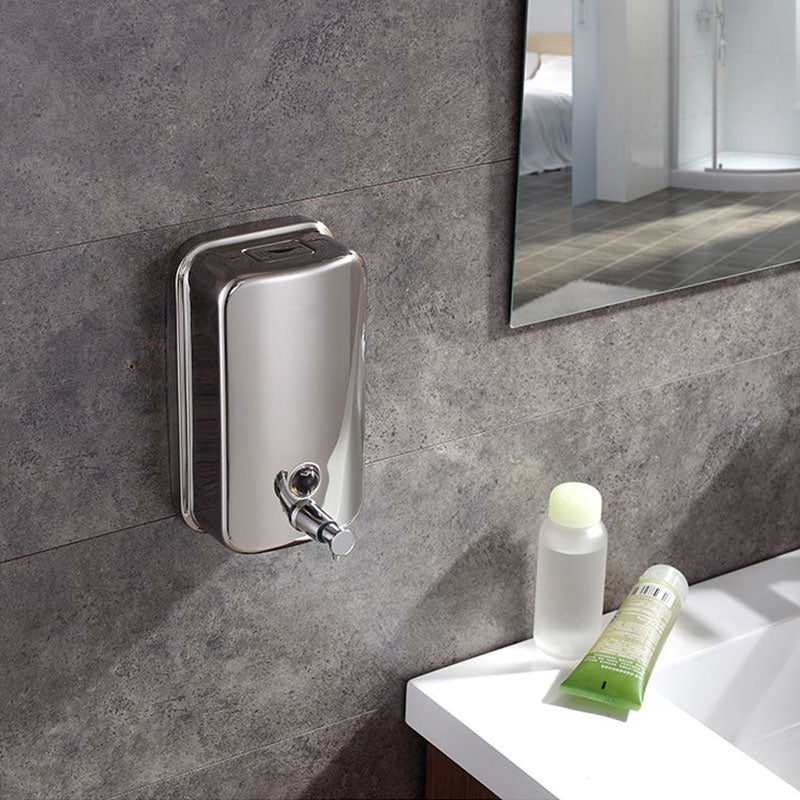 Silver Wall-mounted Soap Dispenser