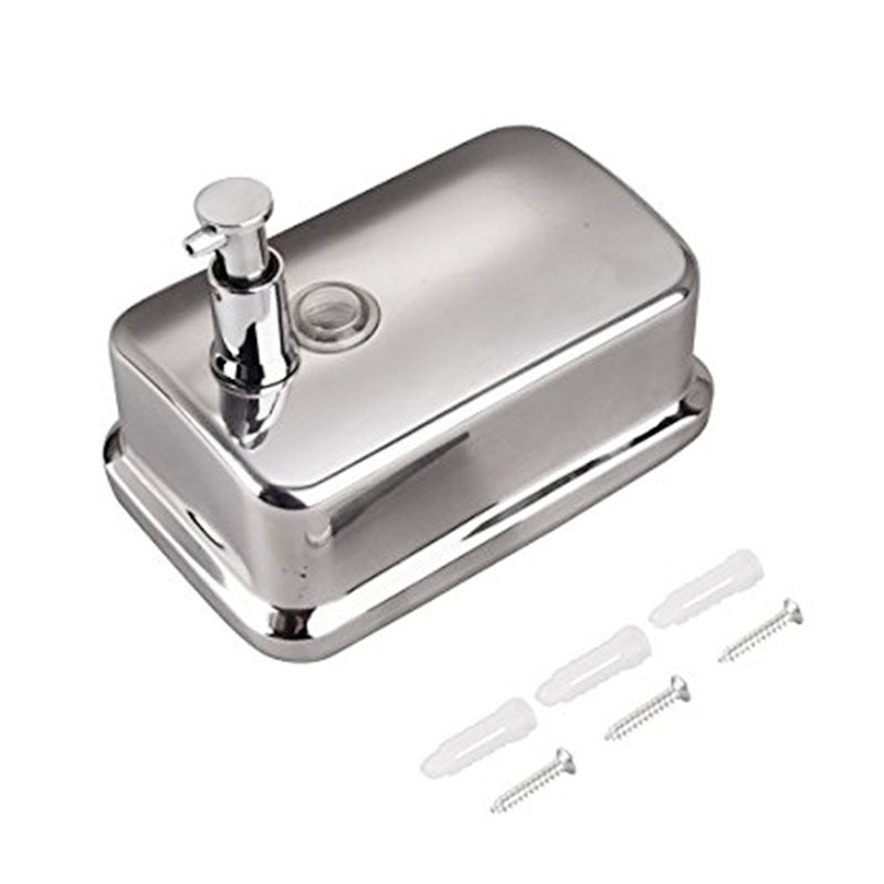 Silver Wall-mounted Soap Dispenser