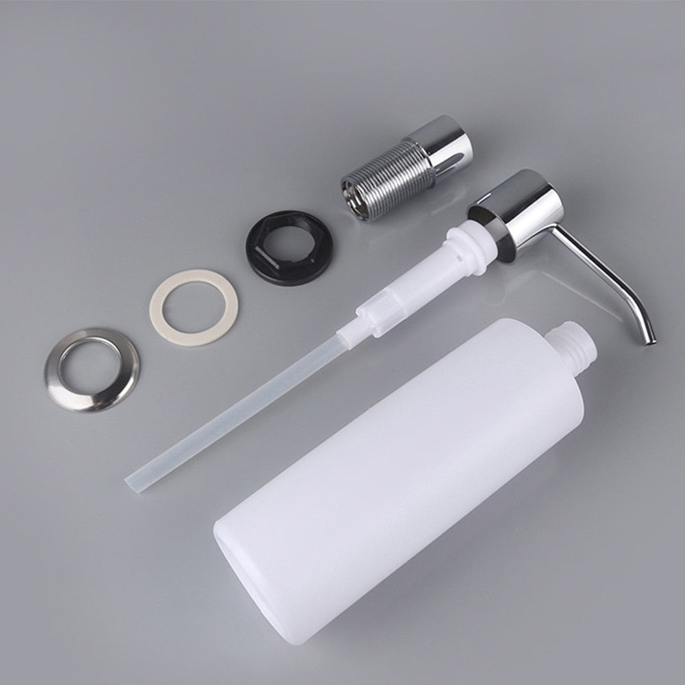 Kitchen Sink Soap Dispenser | Silver Color