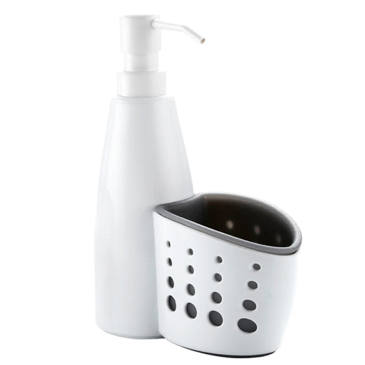 2-in-1 Kitchen Soap Dispenser | White