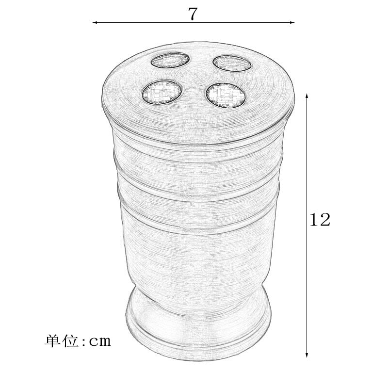 Golden 5pcs Bathroom Set