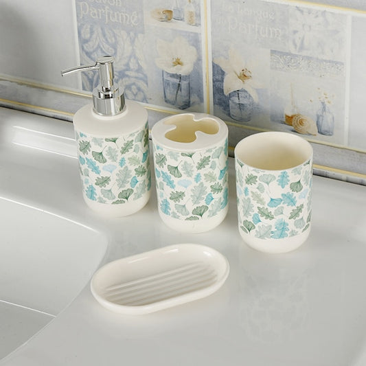 4Pcs/Set Printing Bathroom Soap Dispenser Ser