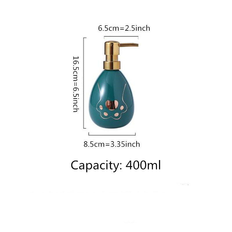 Elegant Gold Head Soap Dispenser Bottles