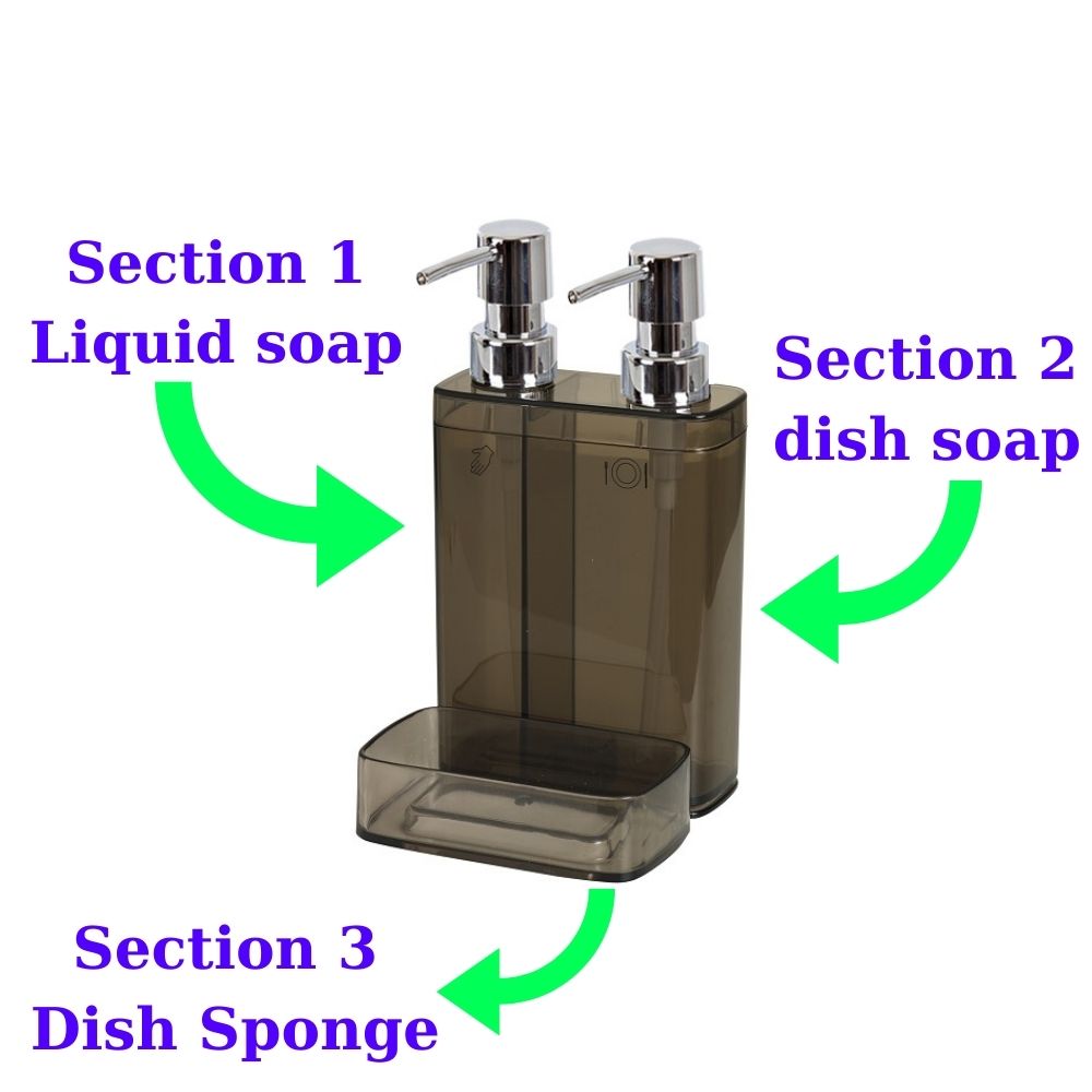 3 in 1 Soap Dispenser For Kitchen
