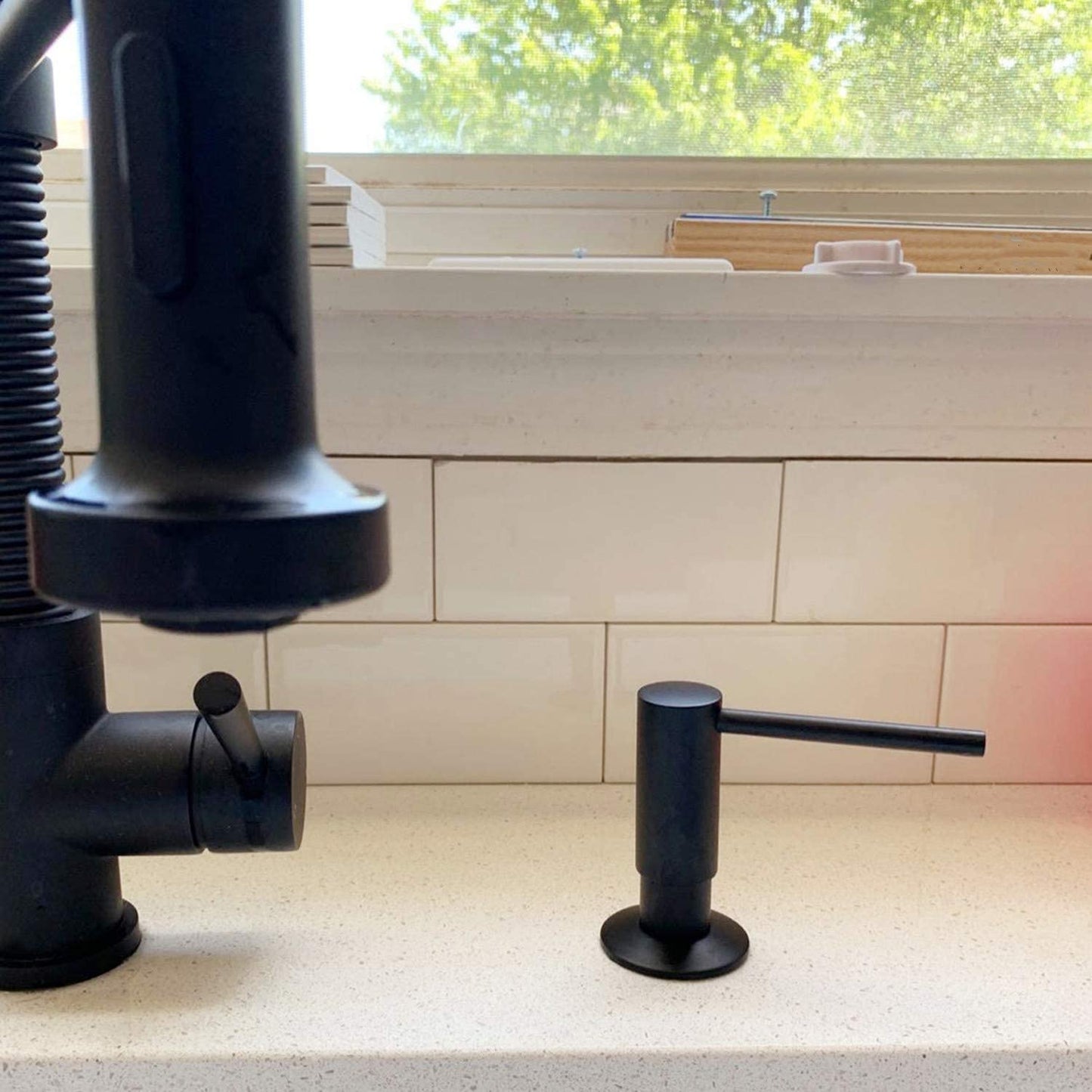 Black Sink Soap Dispenser For Kitchen