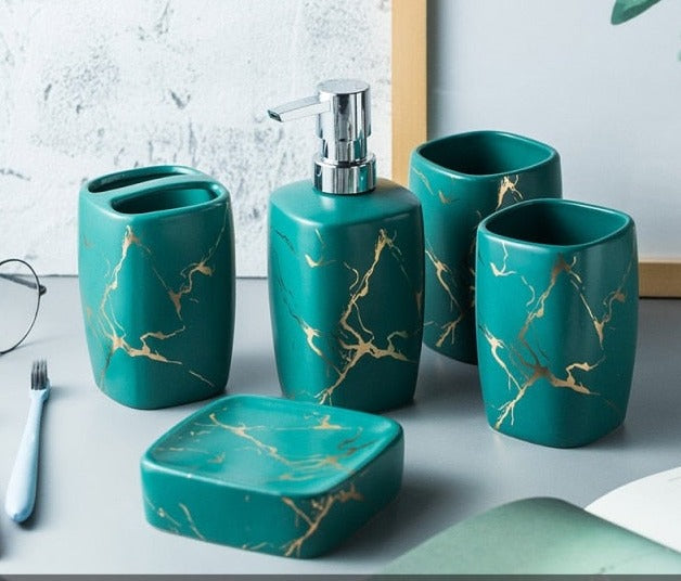 Ceramics Bathroom 5pcs Set