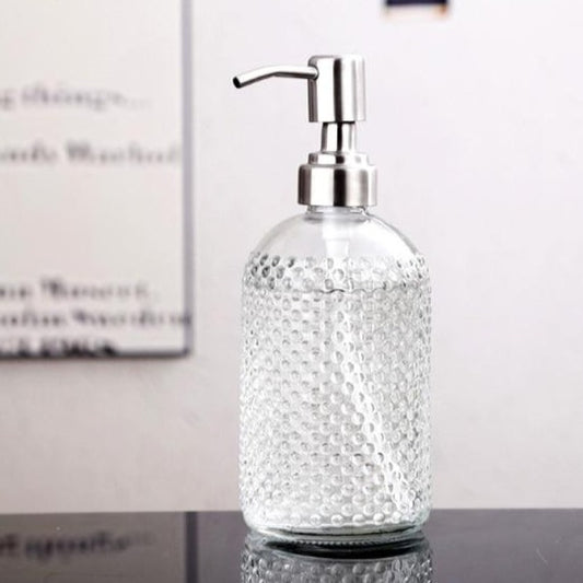 400ml Silver Head Glass Bottle