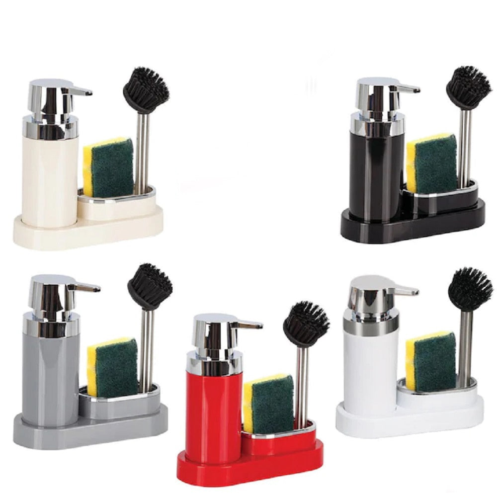 Dish Soap Dispenser With Brush