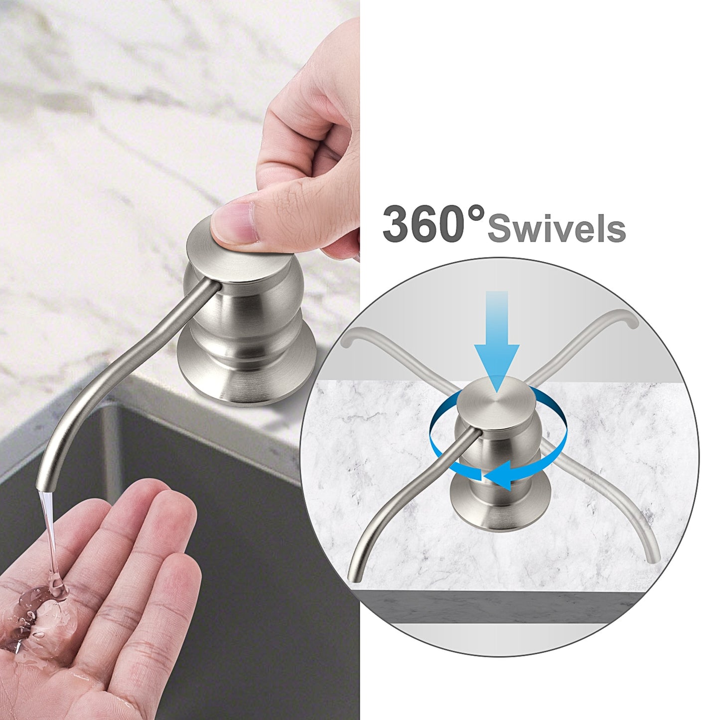Soap Dispenser Pump For Kitchen Sink
