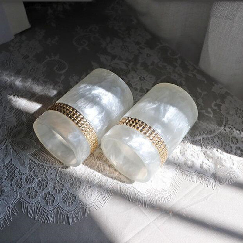 Luxury Resin Bathroom Soap Dispenser Set