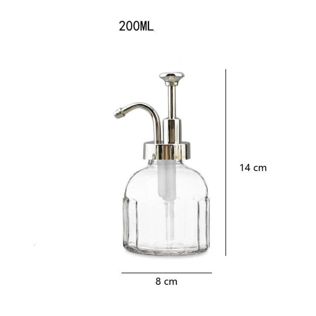 Nordic Glass Soap Dispenser Bottles