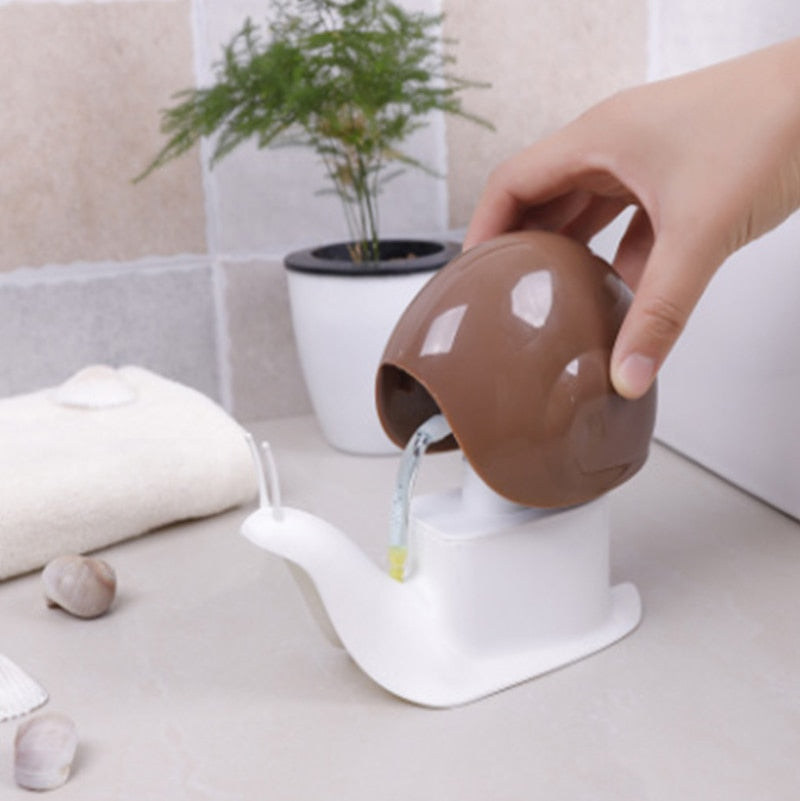 Creative Snail Design Liquid Soap Dispenser