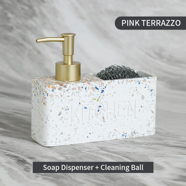 Dish Soap Dispenser For Kitchen With Storage