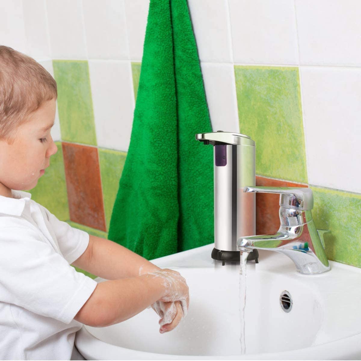 Automatic Silver liquid Soap Dispenser