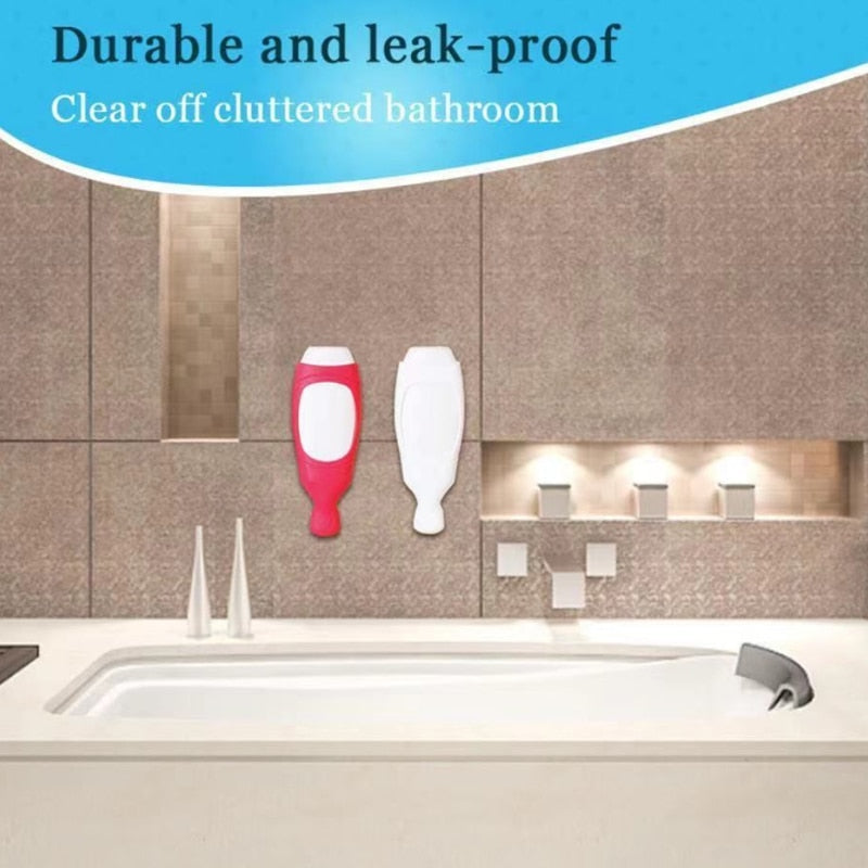 Silicone Wall Mounted Dispenser - White | Red