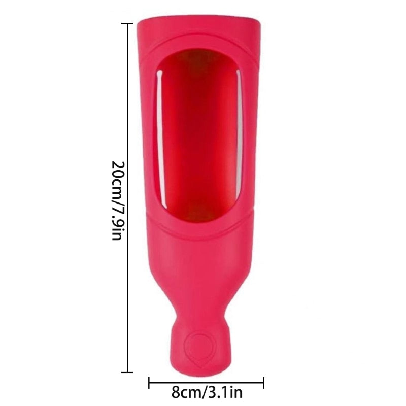 Silicone Wall Mounted Dispenser - White | Red