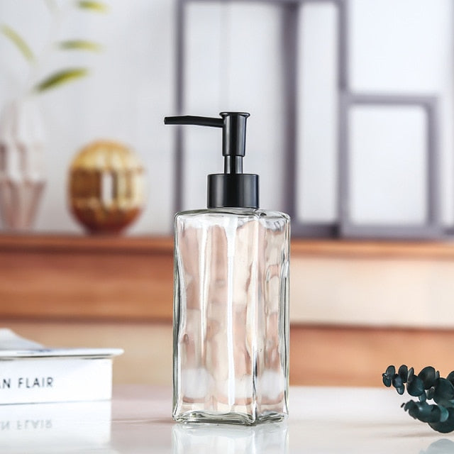 350ML Glass Soap Dispenser Bottles