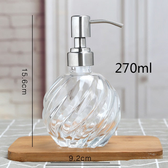 Stylish Glass Soap Dispensers