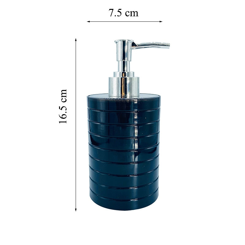 3Pcs Plastic Bathroom Soap Dispenser Set