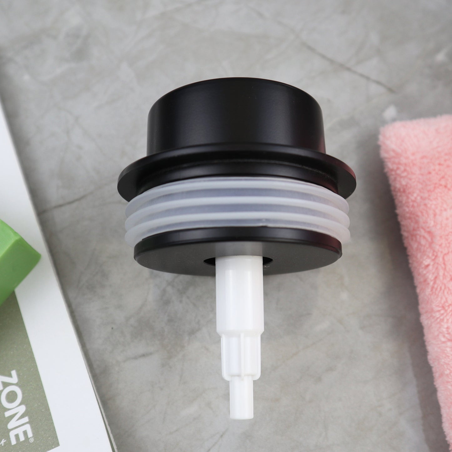 Black Ceramic Soap Dispenser Set