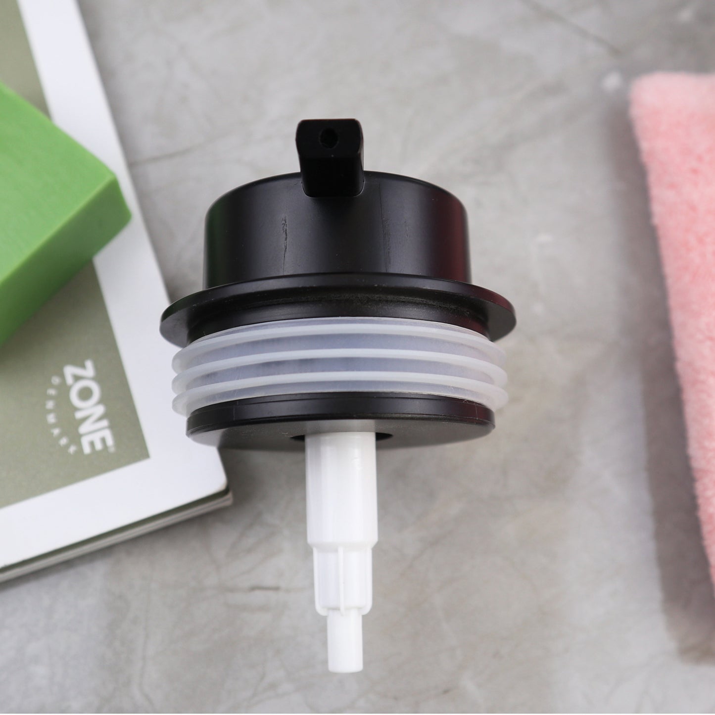 Black Ceramic Soap Dispenser Set