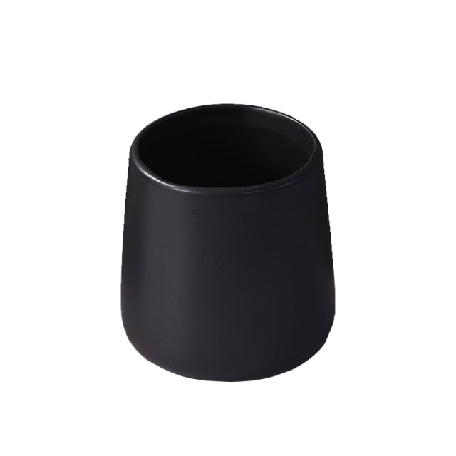 Black Ceramic Soap Dispenser Set