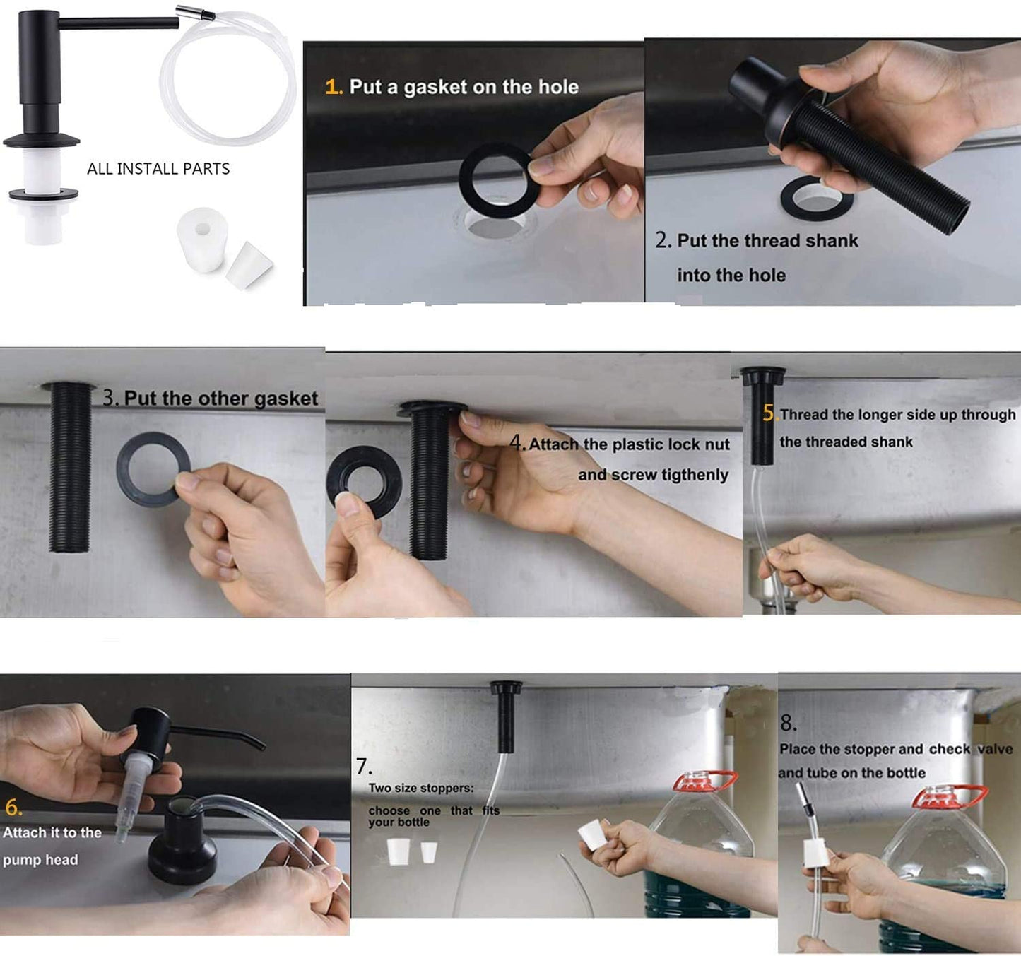 Gold Sink Soap Dispenser For Kitchen