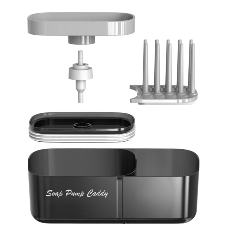 3-in-1 Sponge Soap Dispenser For Kitchen