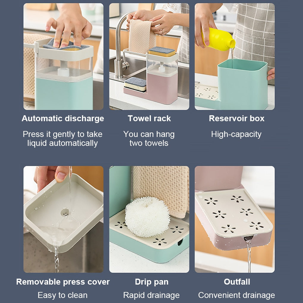 Soap Dispenser For Kitchen With Hanger