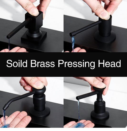 Stylish Black Sink Soap Dispenser