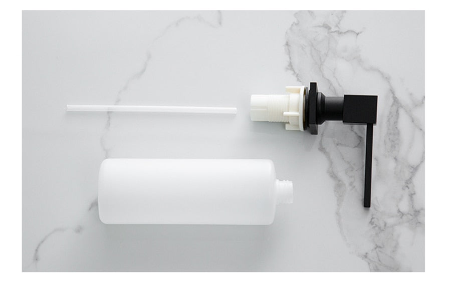 Stylish Black Sink Soap Dispenser