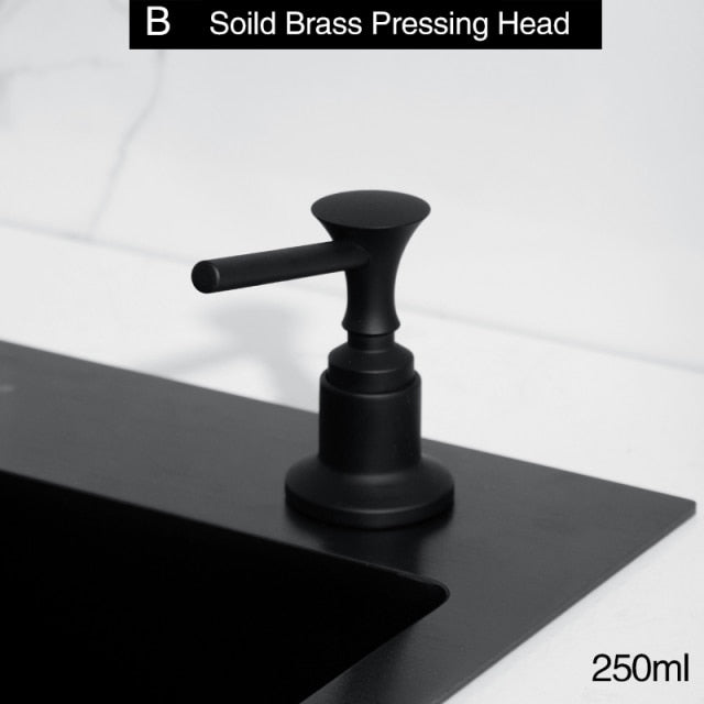 Stylish Black Sink Soap Dispenser