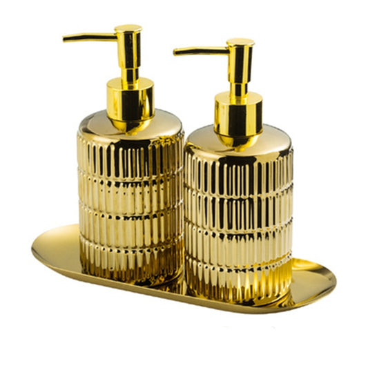 Gold Ceramic Shower Gel Bottle