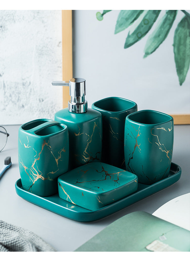Ceramics Bathroom 5pcs Set