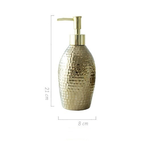 Luxury Ceramic Gold Bathroom Set