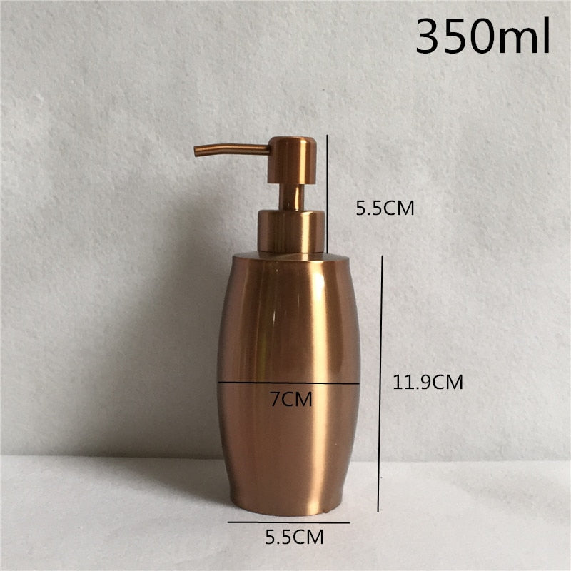 304 Stainless Steel Rose Gold Soap Dispenser