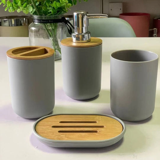 4PCS Bathroom Soap Dispenser Set