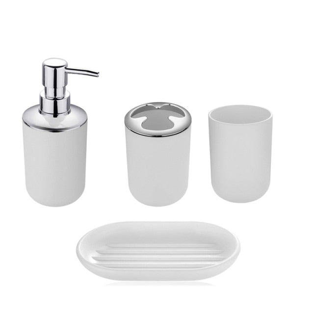 4PCS Bathroom Soap Dispenser Set