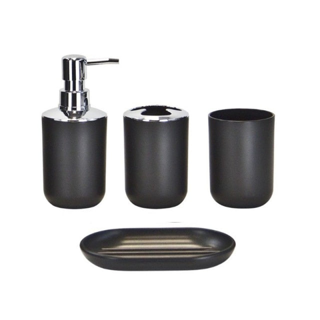 4PCS Bathroom Soap Dispenser Set