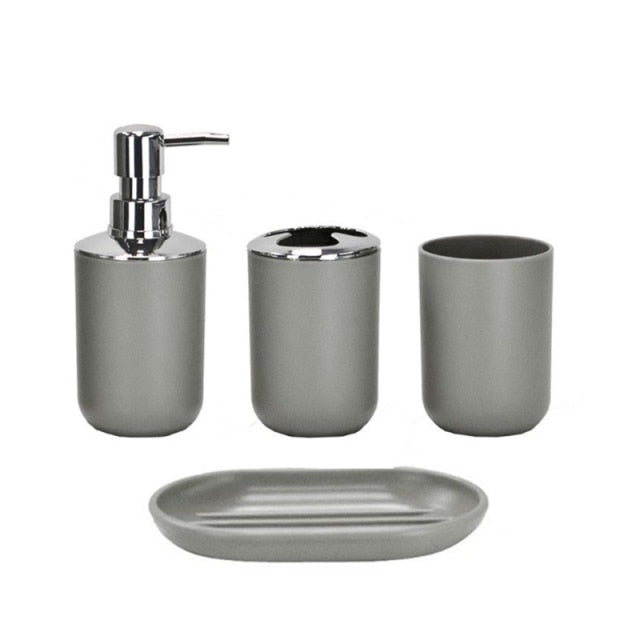 4PCS Bathroom Soap Dispenser Set