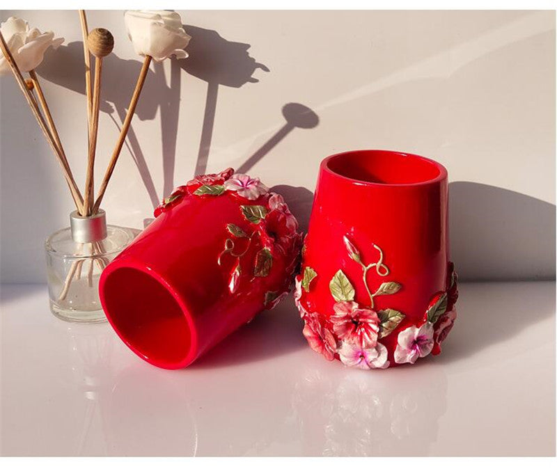 5pcs Ceramic Bathroom Soap Set