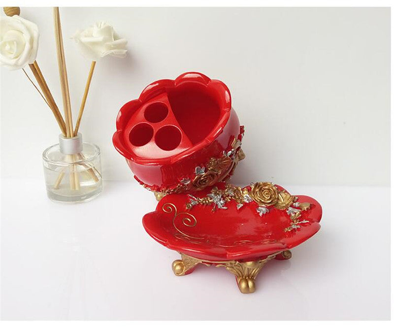 5pcs European Ceramic Bathroom Set