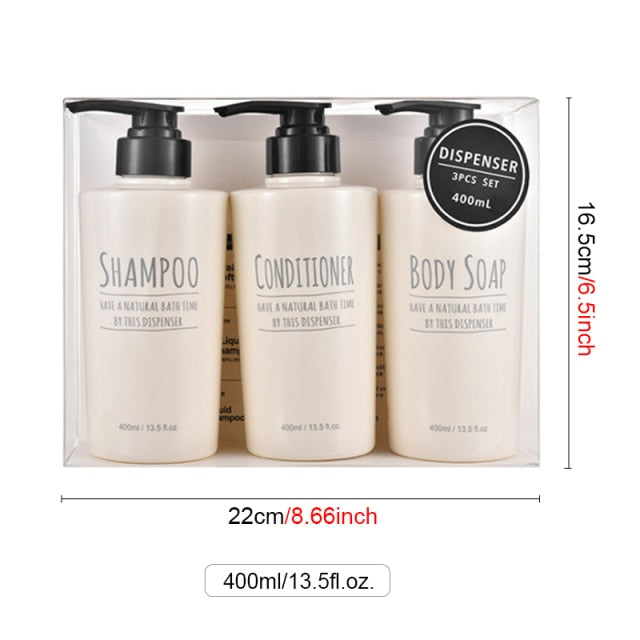 3pcs/set Shower Soap Dispenser