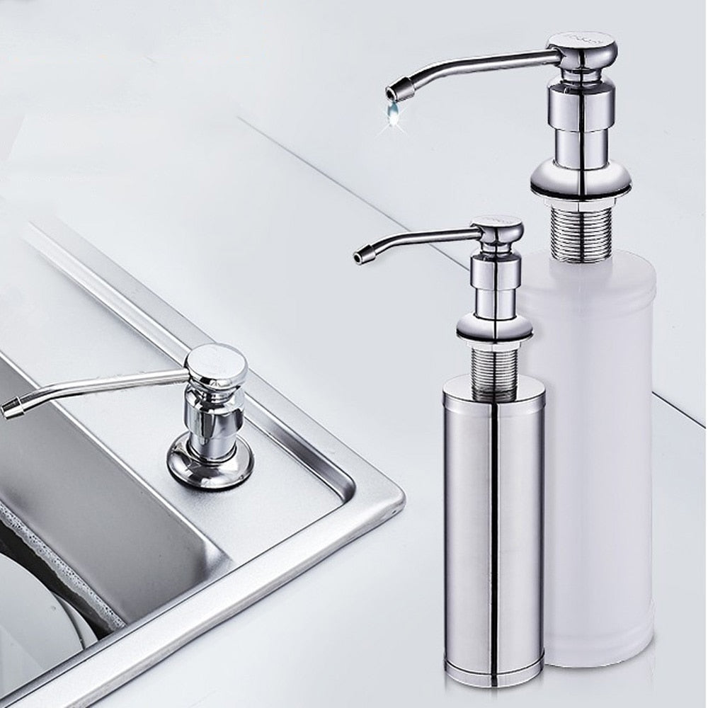 Kitchen Sink Soap Dispenser | Silver Color