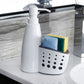 2-in-1 Kitchen Soap Dispenser | White
