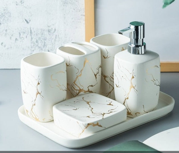Ceramics Bathroom 5pcs Set