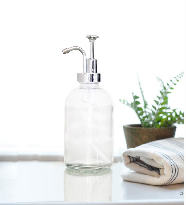 Nordic Glass Soap Dispenser Bottles
