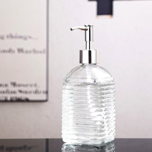 400ml Elegant Glass Soap Dispenser Bottle
