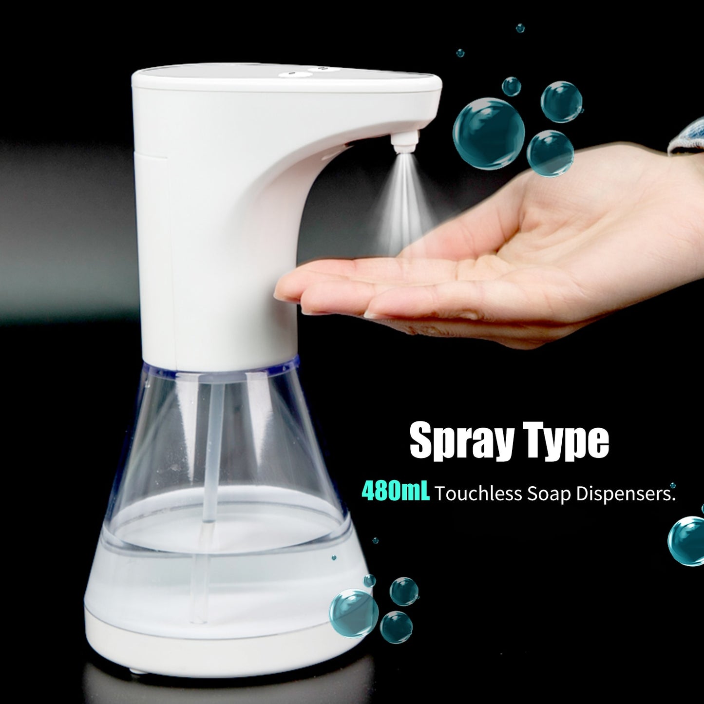 480mL Automatic Spray Soap Dispenser