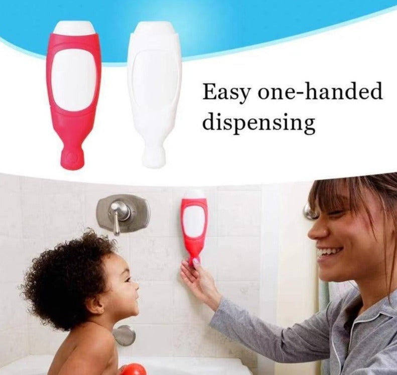 Silicone Wall Mounted Dispenser - White | Red
